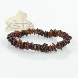 Cherry chips amber beads bracelet